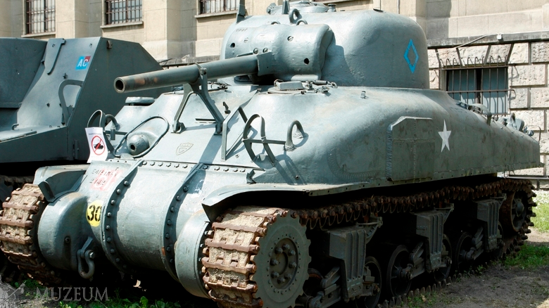 Czołg średni M4A1 "Sherman", fot. Muzeum Wojska Polskiego w Warszawie