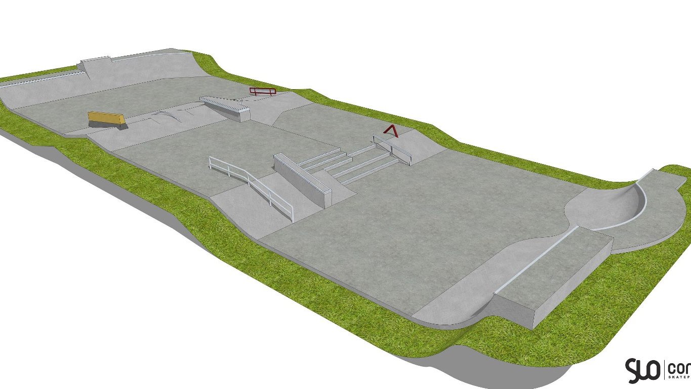 Koncepcja skateparku zgłoszona jako projekt do budżetu obywatelskiego, fot. Slo Concept