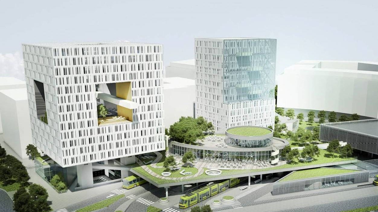 Nowa koncepcja Bramy Zachodniej fot. Borkowicz Architekt