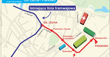 Schemat nowej linii fot. ZTM Poznań