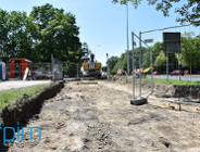 Budują drogę rowerowa wzdłuż Grunwaldzkiej