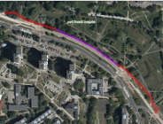 Droga rowerowa na terenie użytku ekologicznego