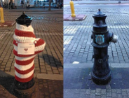 Hydrant stracił "mundur"