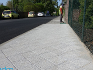 Nowy chodnik na ulicy Podlaskiej