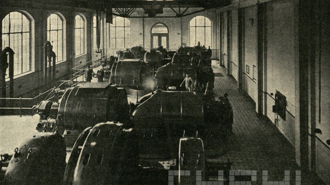 Maszynownia Elektrowni Garbary 1929