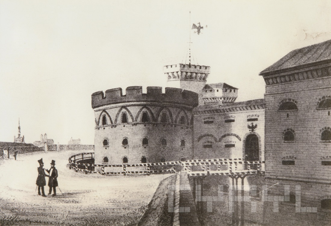 Wjazd i kaponiera główna fortu Winiary - grafika artykułu