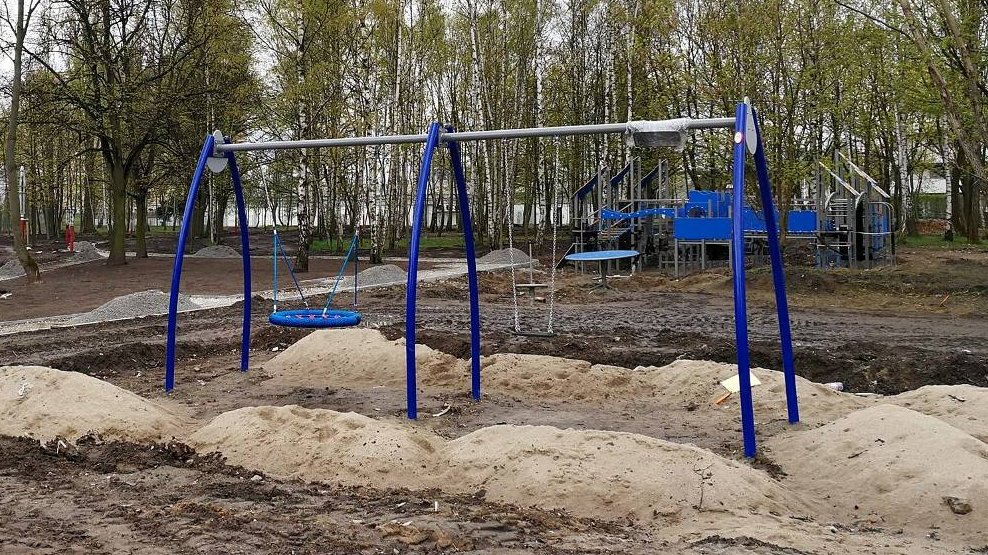 Budowa Parku Heweliusza, fot. Maciej Wudarski