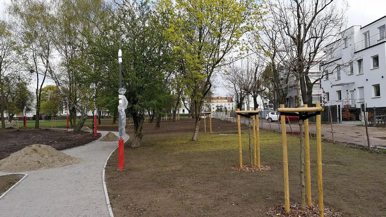 Budowa Parku Heweliusza, fot. Maciej Wudarski