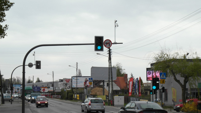 Nowa sygnalizacja na ul. Obornickiej, fot. ZDM