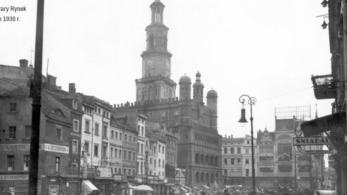 Stary Rynek po 1930 roku, fot. J. Orańska / cyryl.poznan.pl