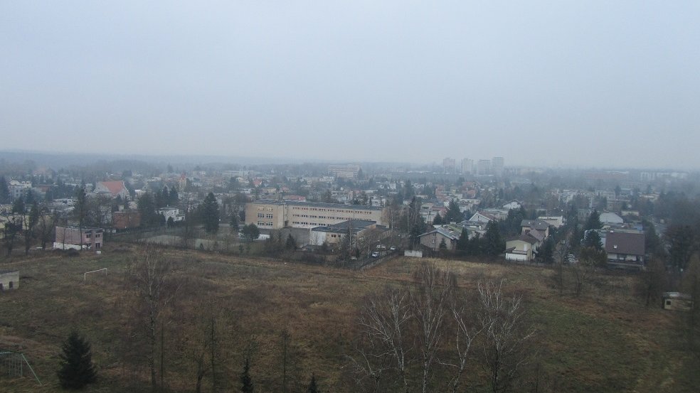 Widok z wieży historycznych koszar na Ławicy, fot. Mateusz Malinowski