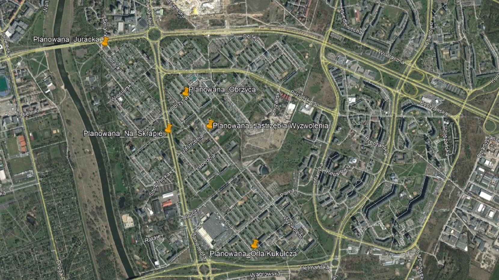 Lokalizacje nowych kamer, fot. Poznan.pl