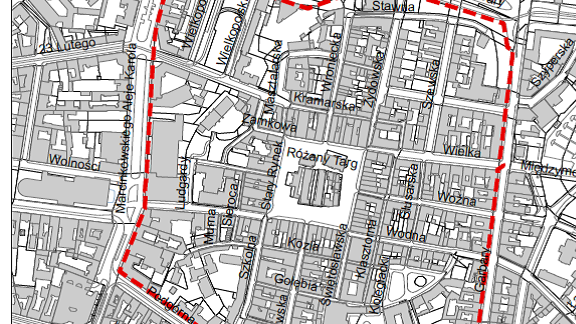 Granice planowanego parku kulturowego fot. UMP