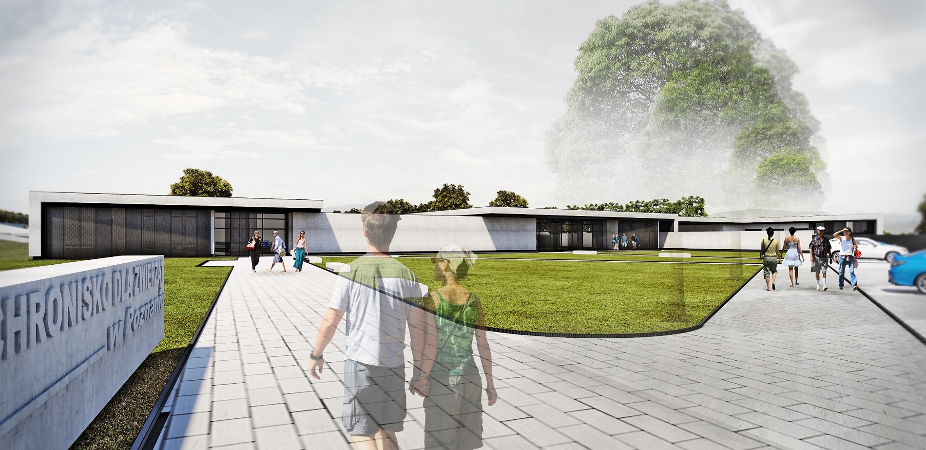 Wizualizacja nowego schroniska, fot. UMP - grafika artykułu