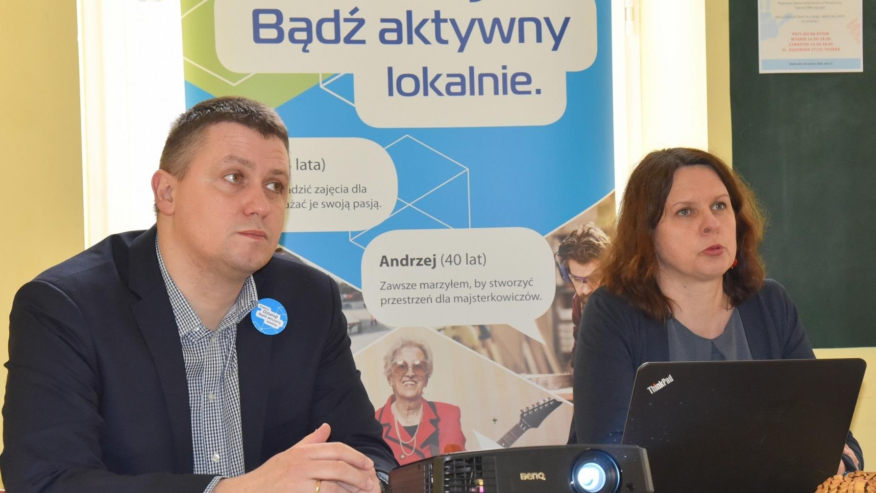 Od lewej: Patryk Pawełczak, Joanna Kalińska, fot. UMP