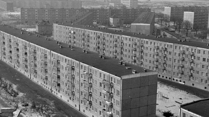 Nowe osiedla na Winogradach, 20.02.1976 r., fot. Stanisław Wiktor/ CYRYL