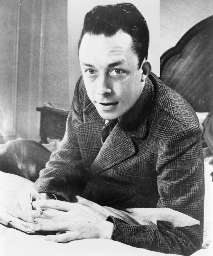 Albert Camus, fot. Wikipedia - grafika artykułu