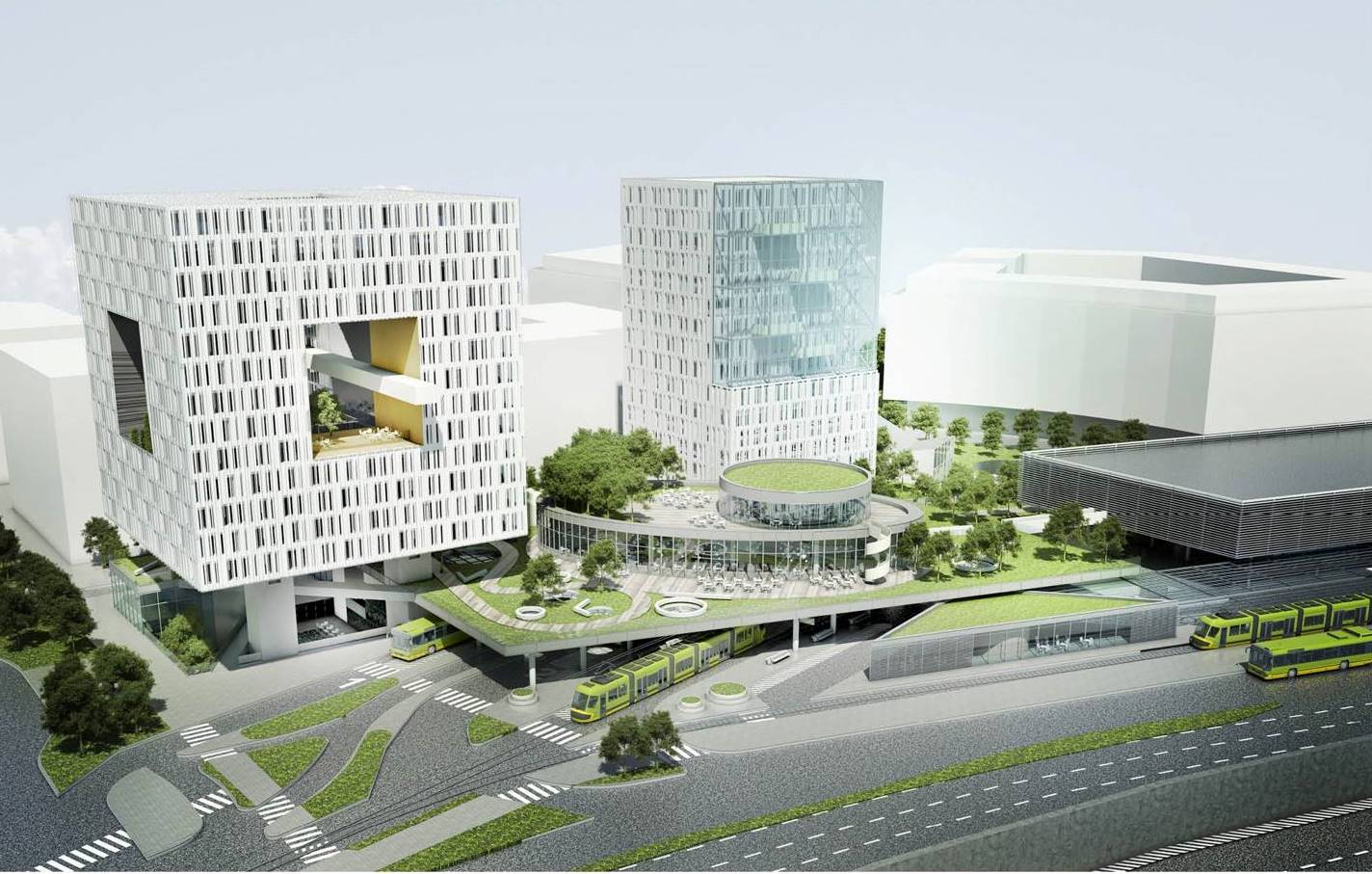 Nowa koncepcja Bramy Zachodniej fot. Borkowicz Architekt - grafika artykułu