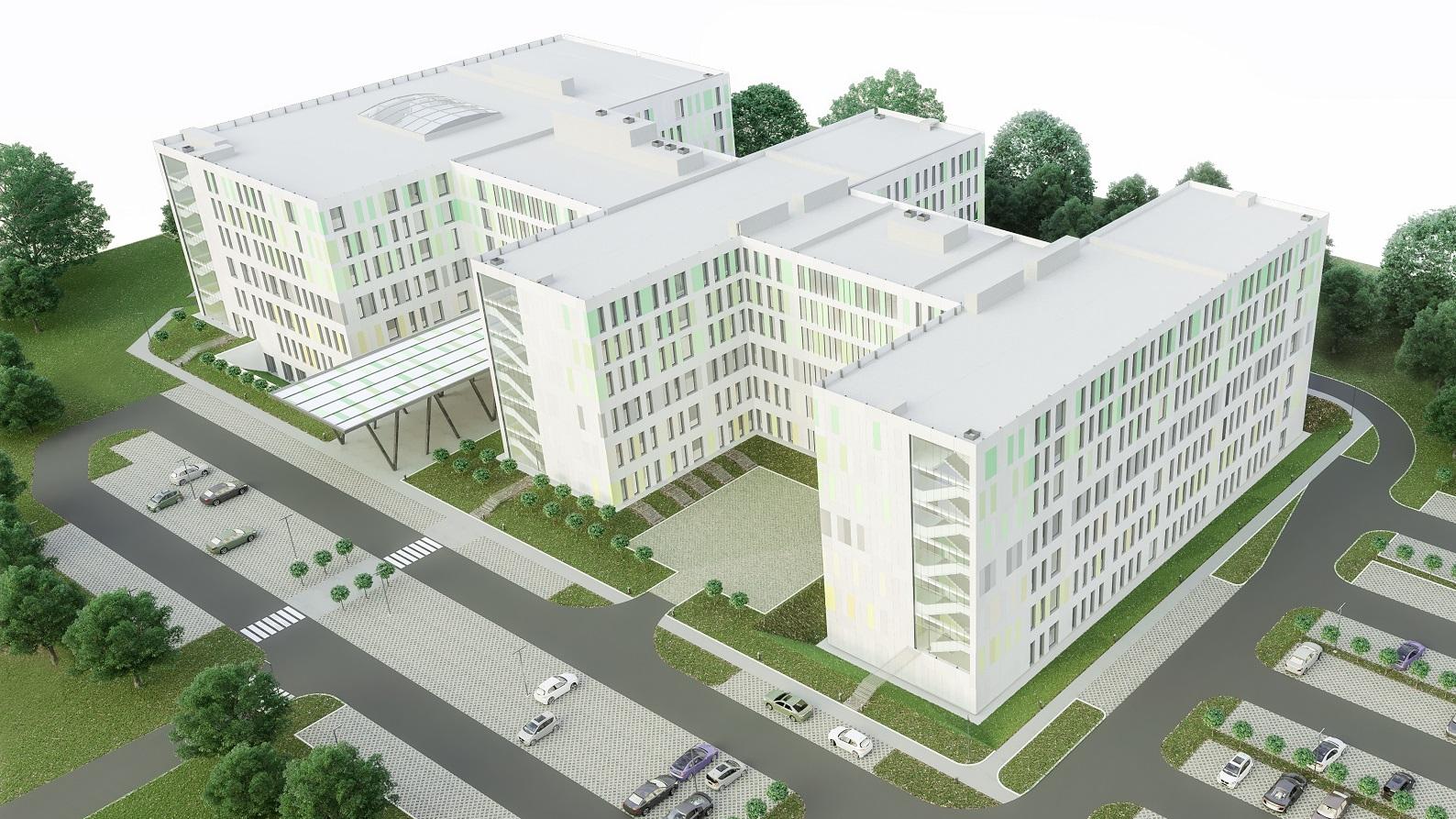 fot. Wielkopolskie Centrum Zdrowia Dziecka powstanie przy ul. Wrzoska w Poznaniu/wizualizacja Industria Project Sp. z o.o - grafika artykułu