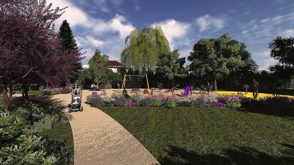 Wizualizacja nowego skweru - grafika artykułu