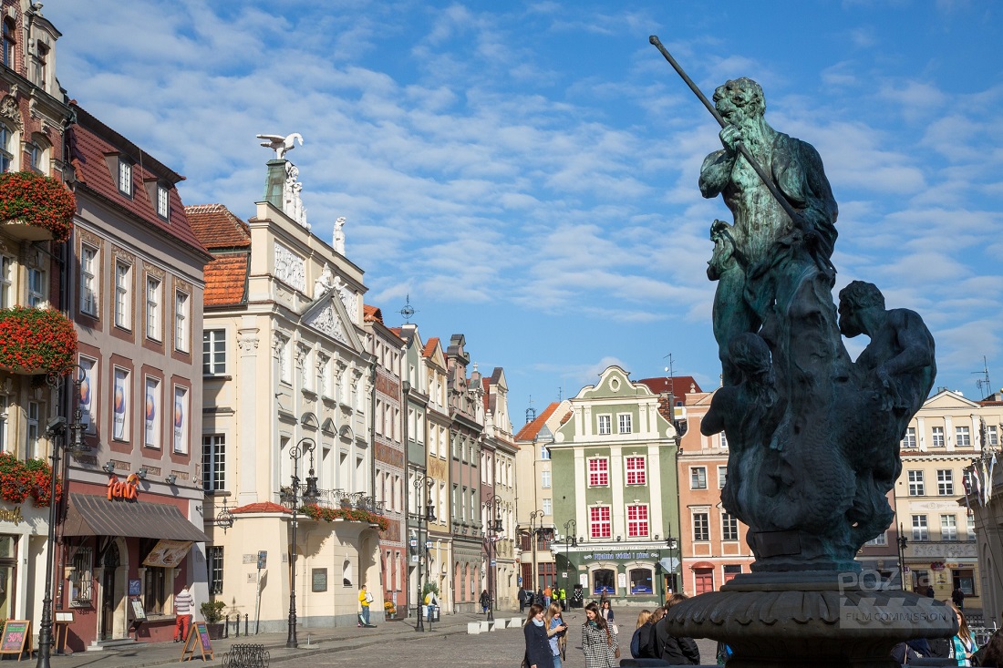 Stary Rynek, widok na Pałac Działyńskich, fot. Poznań Film Commission - grafika artykułu