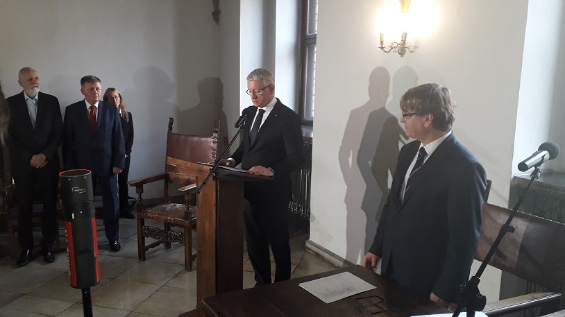 Ślubowanie prezydenta Jacka Jaśkowiaka, fot. M. Malinowski