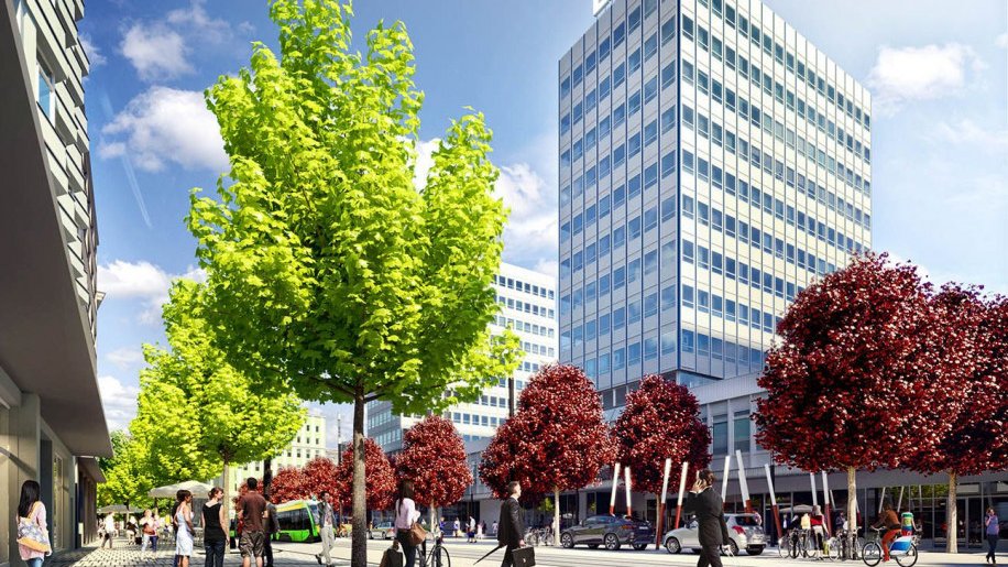 Akademik LIV powstanie w budynku Alfy przy ul. Św. Marcin fot. Gent Holding