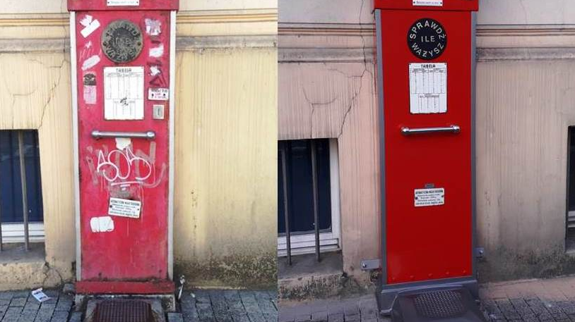 Waga przed i po konserwacji