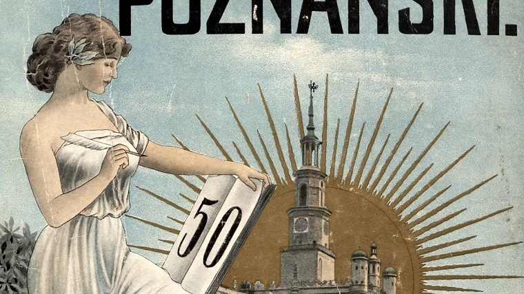 Okładka Książki jubileuszowej "Dziennika Poznańskiego", 1859-1909