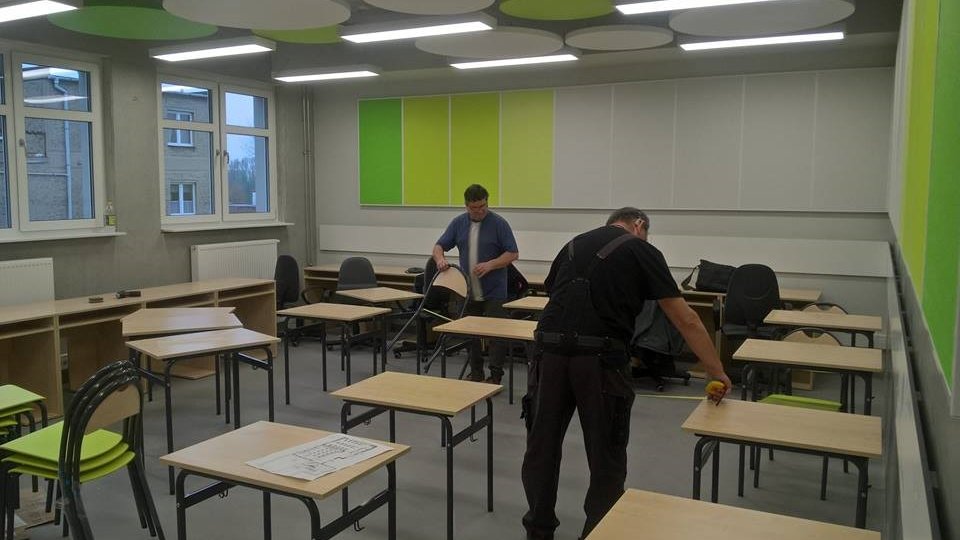 Wyposażanie sal w SP 46, fot. Osiedle Warszawskie-Pomet-Maltańskie