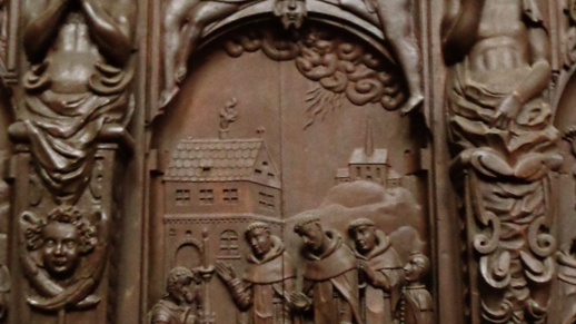 Jedna z dziesięciu scen płaskorzeźbiarskich z hagiografią św. Jacka