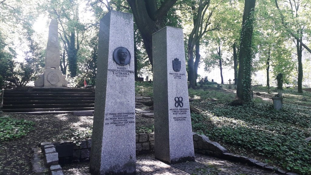 Miejsce upamiętnienia prezydenta Wojciecha Szczęsnego Kaczmarka na Cmentarzu Zasłużonych Wielkopolan, fot. M. Malinowski