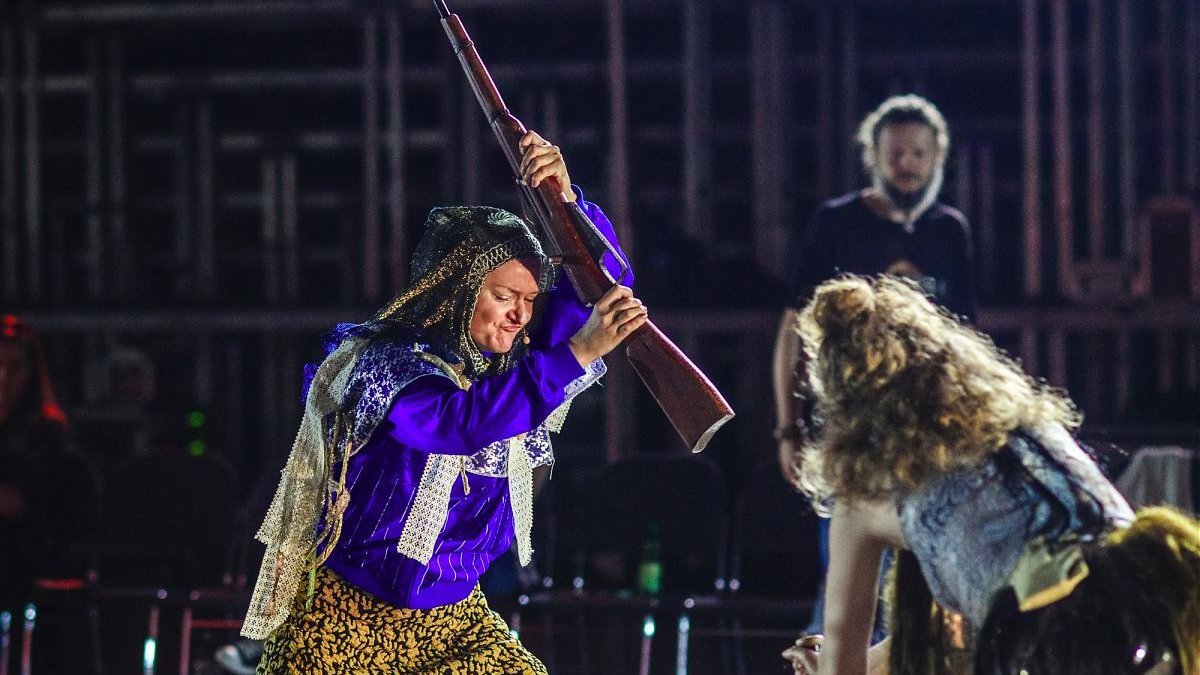 Próby do premiery teatralnej "Hańby" w ramach Malty, która trwa do 30.06/ fot. Klaudyna Schubert