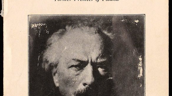 Amerykańska broszura zawierająca jedno z ostatnich wystąpień I.J. Paderewskiego, 1941 r., ze zb. Polona