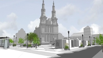 Wizualizacja możliwego wyglądu placu Bernardyńskiego fot. MPU