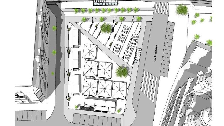 Wizualizacja możliwego wyglądu placu Bernardyńskiego fot. MPU