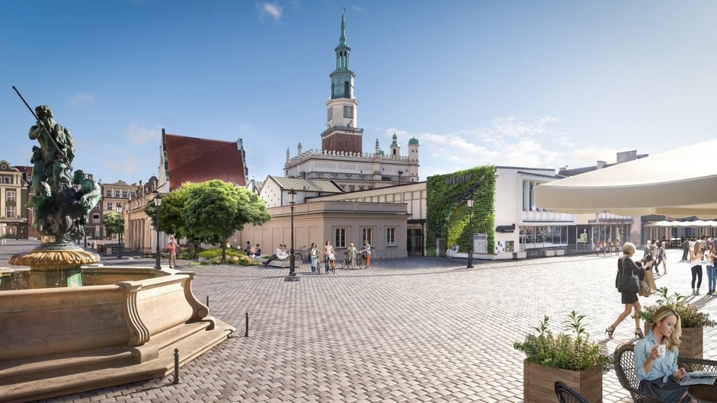 Poglądowa wizualizacja zrewitalizowanego Starego Rynku, źródło: Demiurg