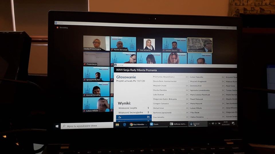 XXVI sesja Rady Miasta Poznania, fot. Marek Sternalski/Facebook