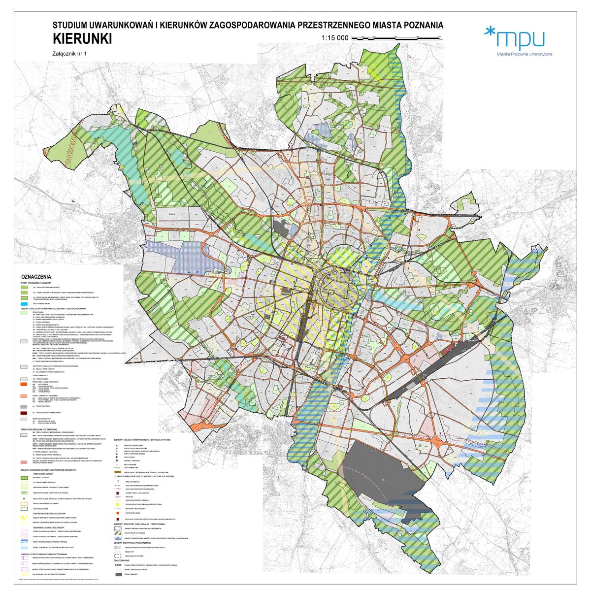 Studium uwarunkowań i kierunków zagospodarowania przestrzennego Miasta Poznania z 2014 r., fot. MPU - grafika artykułu