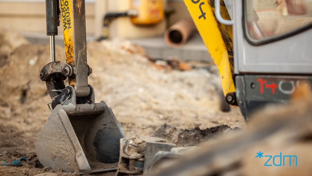 Budowa sieci kanalizacji sanitarnej, fot. ZDM