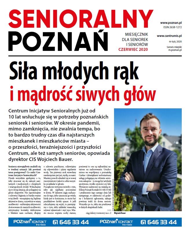 Senioralny Poznań, czerwiec 2020 - grafika artykułu