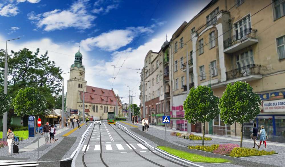 Przebudowa ul. Wierzbięcice i 28 Czerwca 1956 roku - wizualizacje ulic po remoncie, fot. UMP - grafika artykułu