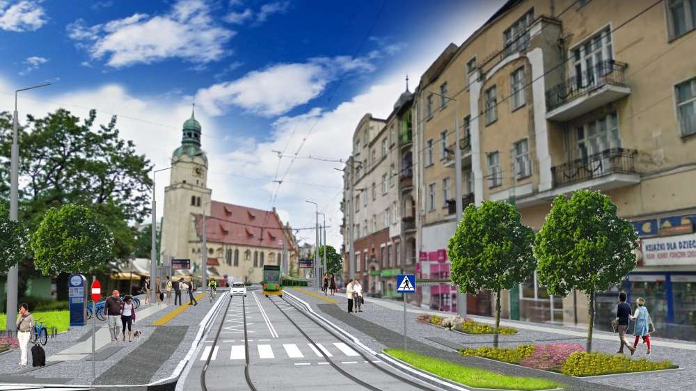 Przebudowa ul. Wierzbięcice i 28 Czerwca 1956 roku - wizualizacje ulic po remoncie, fot. UMP