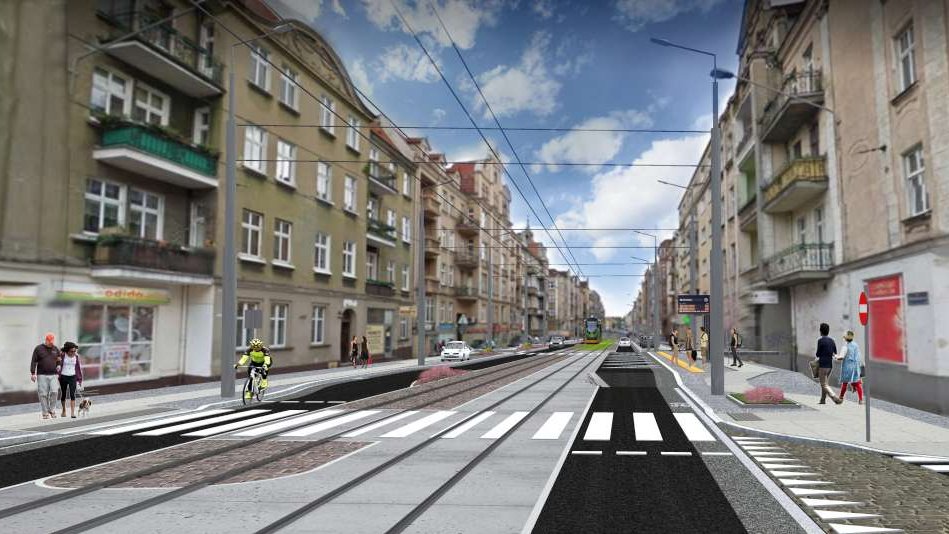 Przebudowa ul. Wierzbięcice i 28 Czerwca 1956 roku - wizualizacje ulic po remoncie, fot. UMP