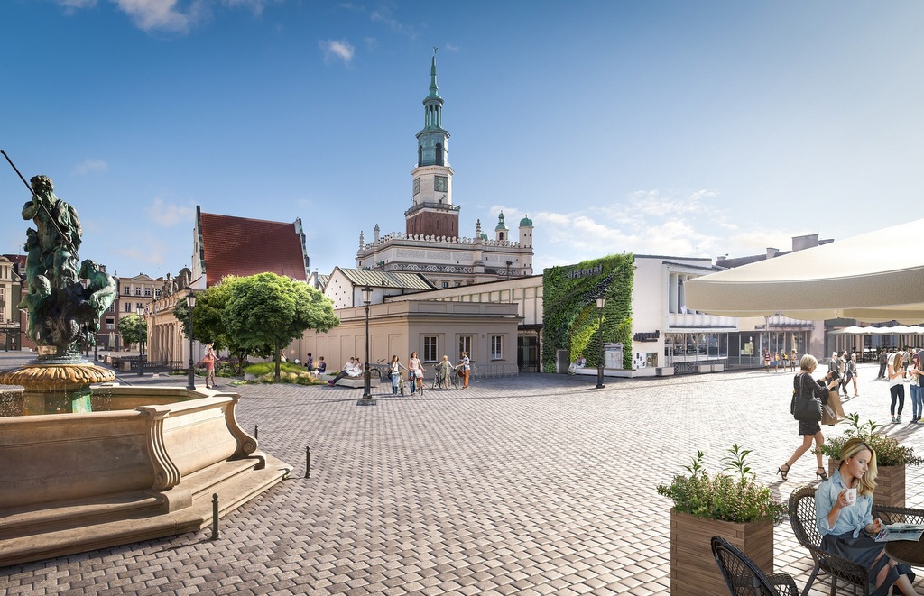 Stary Rynek po modernizacji nawierzchni, wizualizacja, proj. Demiurg - grafika artykułu