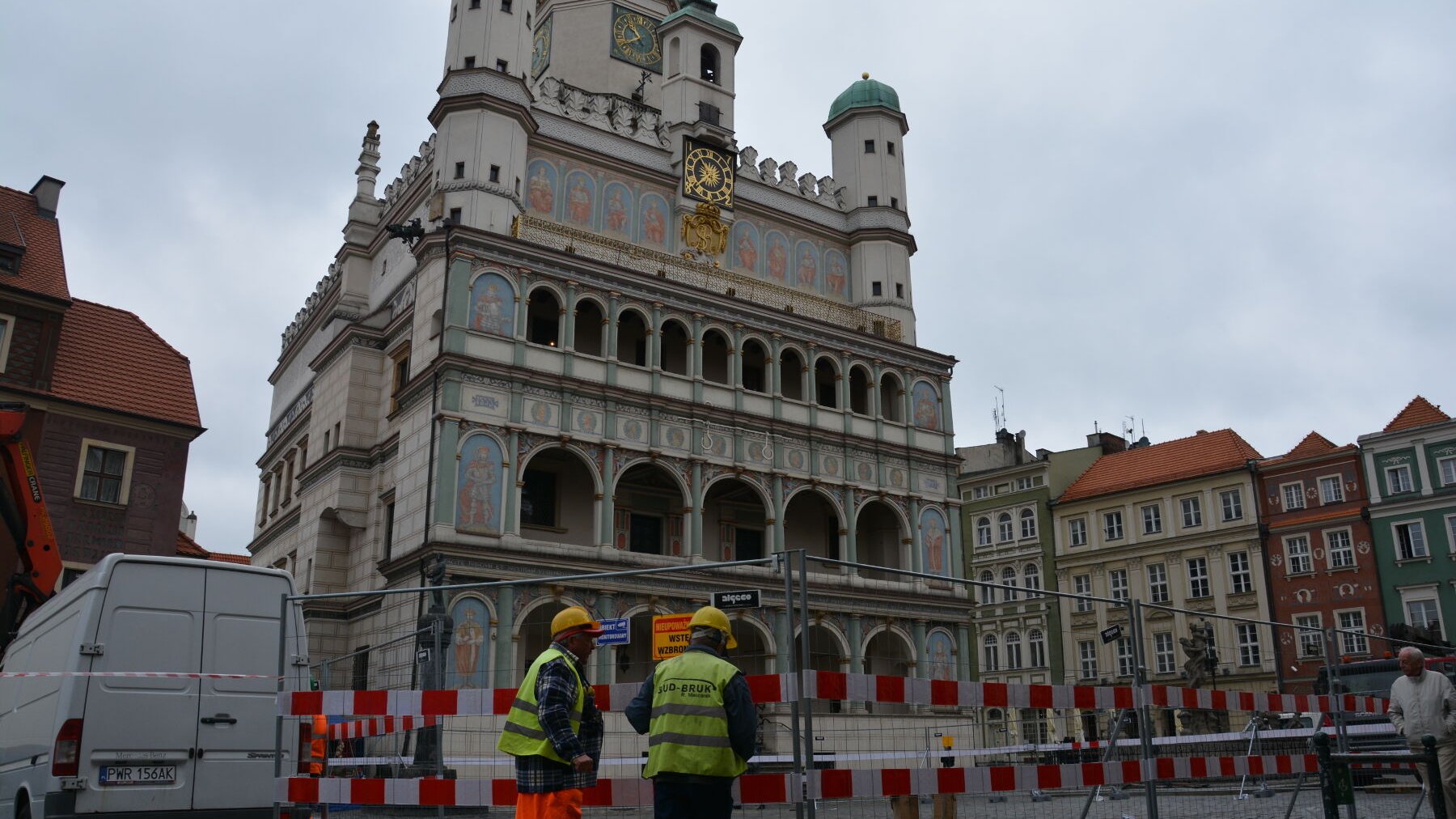 Przygotowania do rozpoczęcia wykopalisk na Starym Rynku