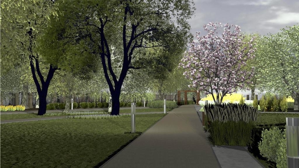 Wizualizacja zieleńca na os. Zodiak, źródło ZZM Poznań