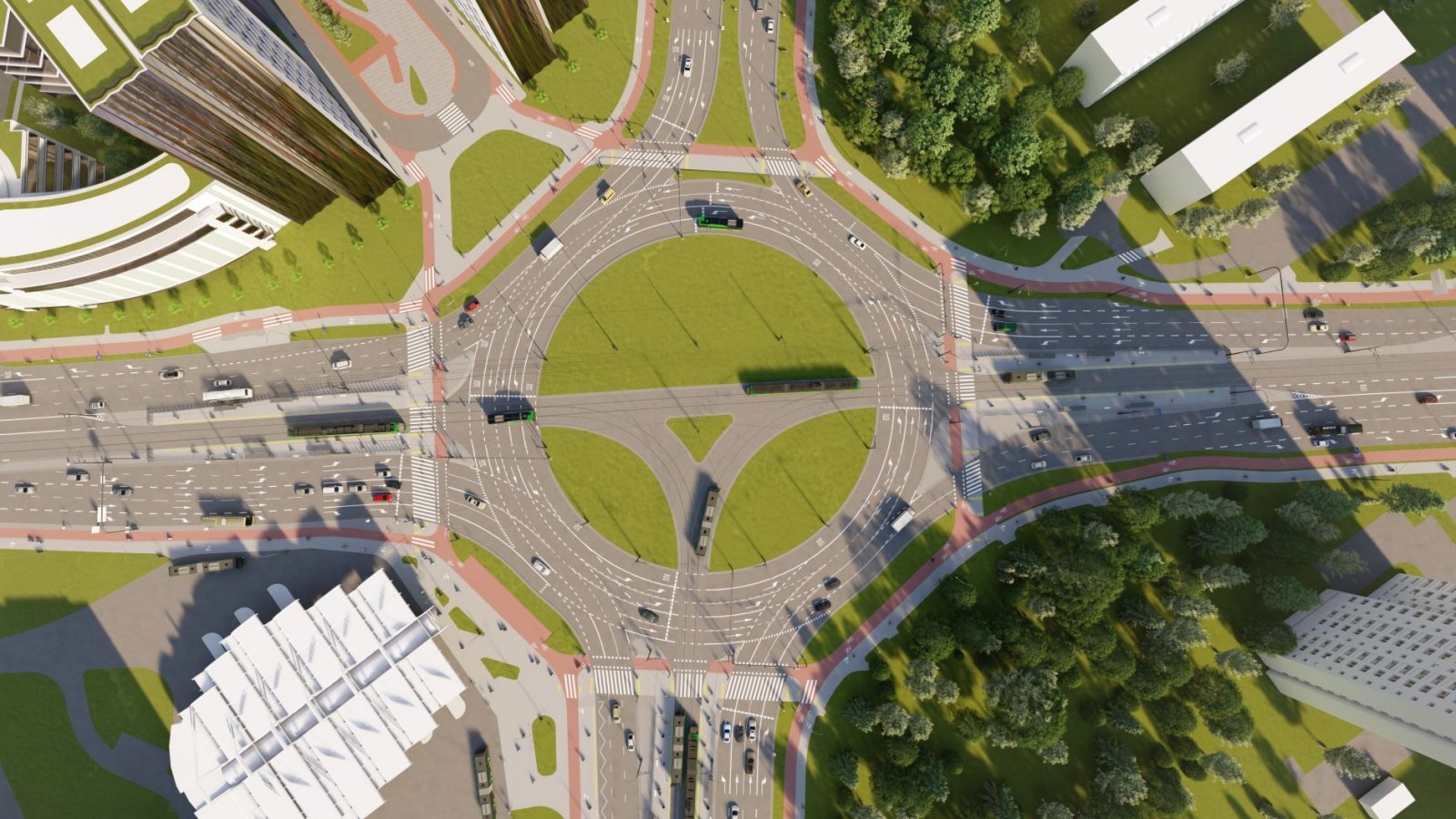 Przebudowa ronda Rataje, wizualizacja, Fot. PIM