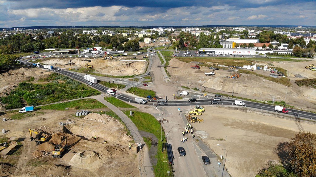 Budowa trasy tramwajowej na Naramowice, październik 2020 r. (fot. PIM)