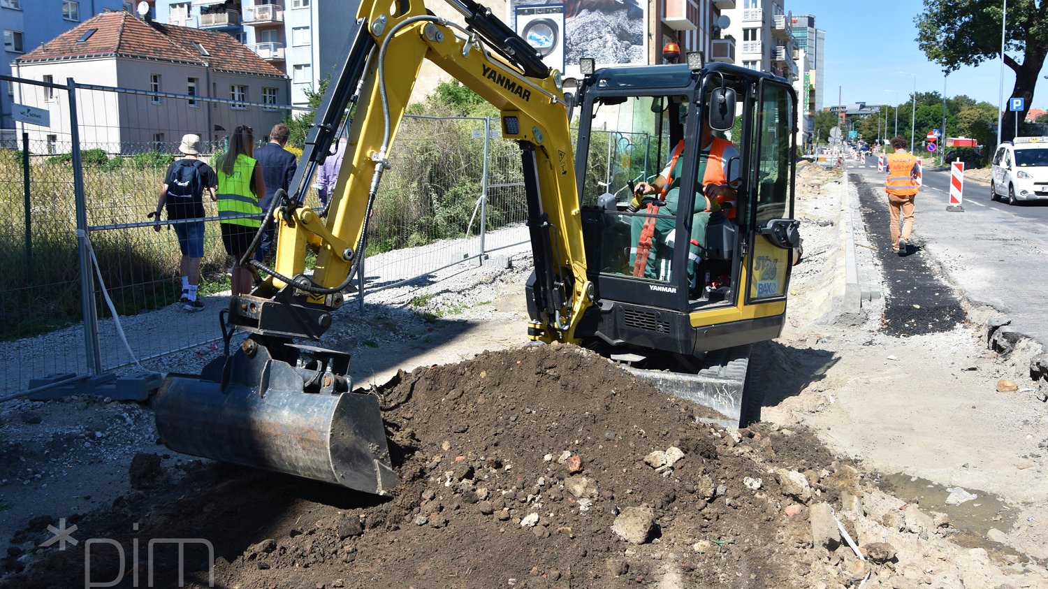 Budowa drogi rowerowej na ul. Dolna Wilda, fot. Poznańskie Inwestycje Miejskie